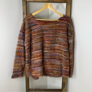 Tribal Soft Multicolor Striped Women's Sweater Size XL